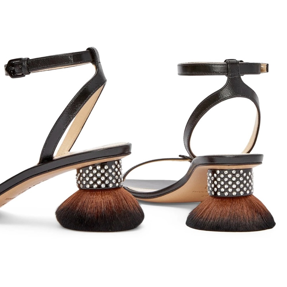 Loewe Petal brush heel sandals $1700 Sz40 NIB - Picture 3 of 12
